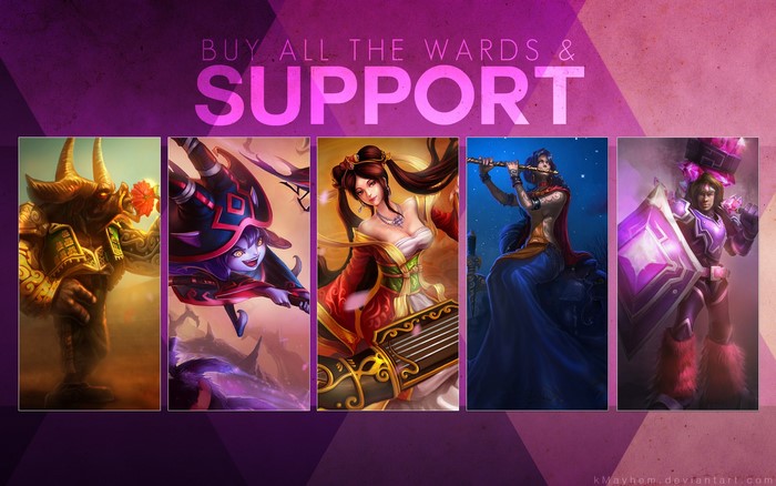 League of Legends characters: Alistar, Lulu, Sona, and others