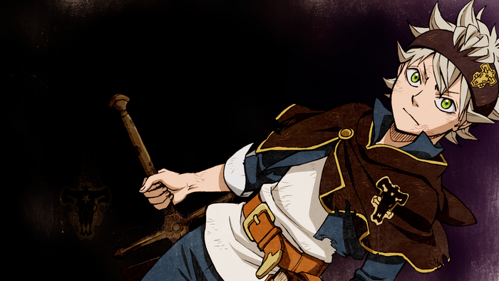 Asta from Black Clover holding a sword