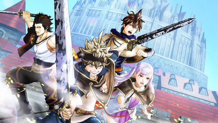 Asta, Yami, Yuno, and Noelle from Black Clover