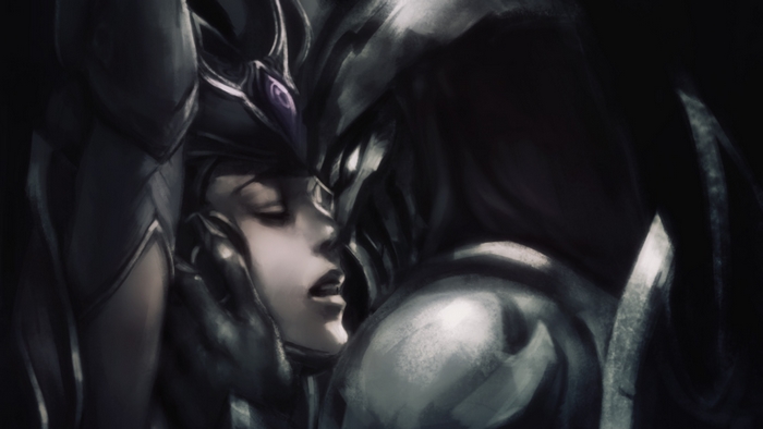 Zed and Syndra from League of Legends