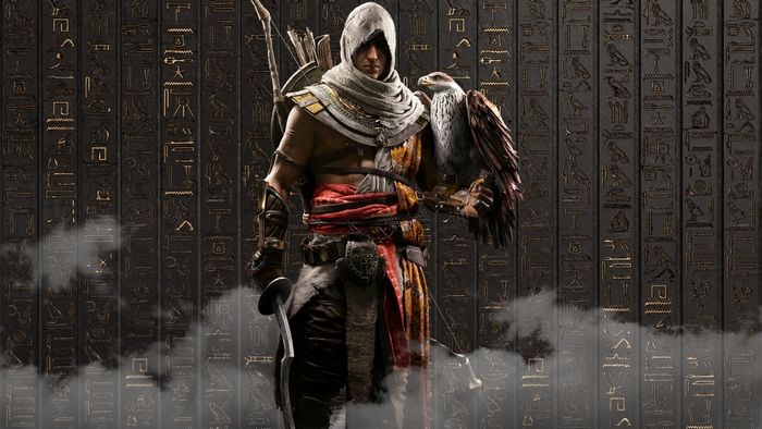 Bayek of Siwa with Eagle from Assassin's Creed Origins