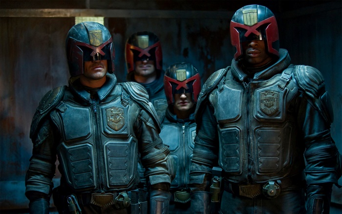Judges from Judge Dredd