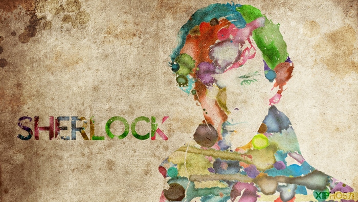 Sherlock Holmes watercolor art