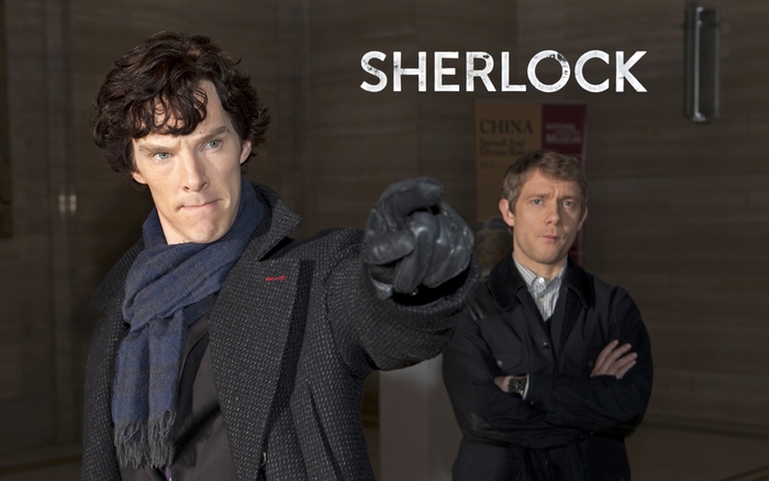 Sherlock Holmes and John Watson from Sherlock