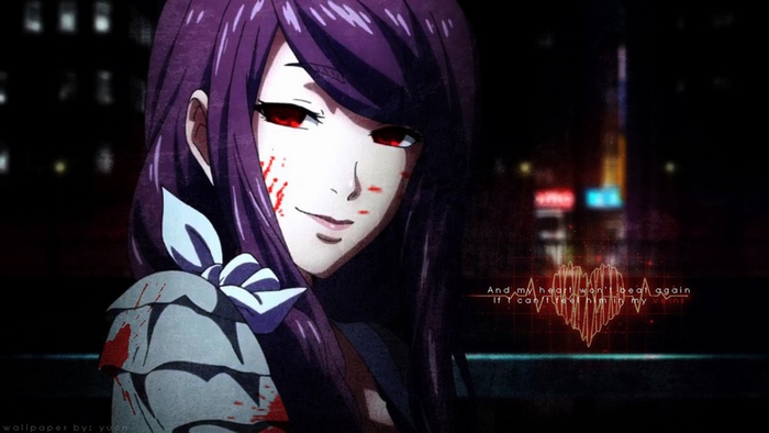 Rize Kamishiro from Tokyo Ghoul
