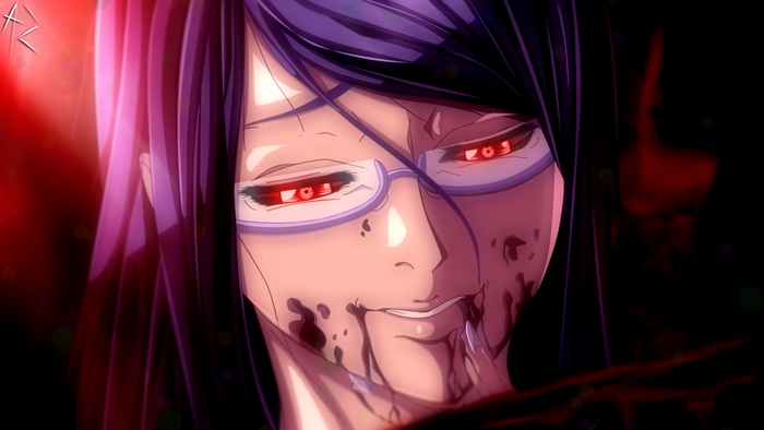 Rize Kamishiro from Tokyo Ghoul
