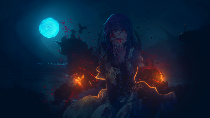 Rize Kamishiro from Tokyo Ghoul