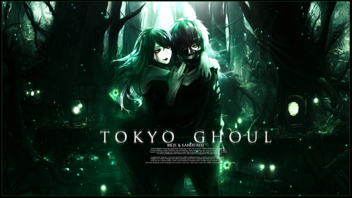 Rize and Kaneki Ken from Tokyo Ghoul