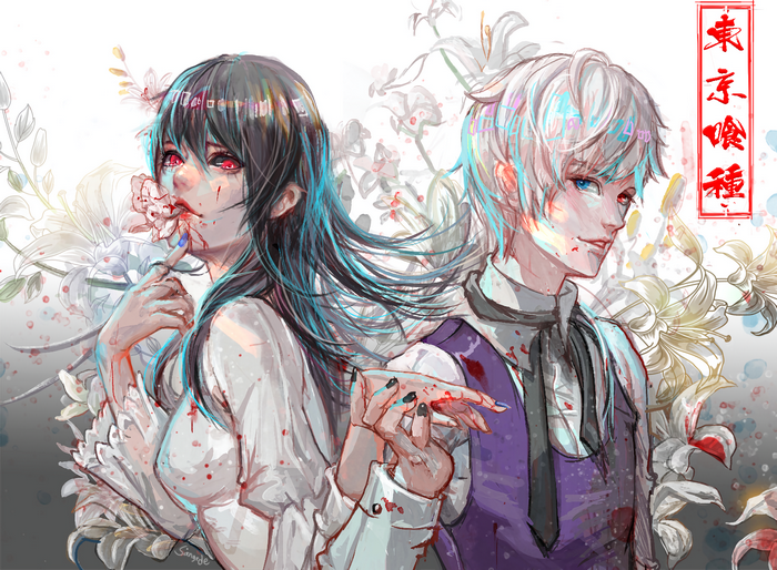 Rize Kamishiro and Rize Kamishiro from Tokyo Ghoul