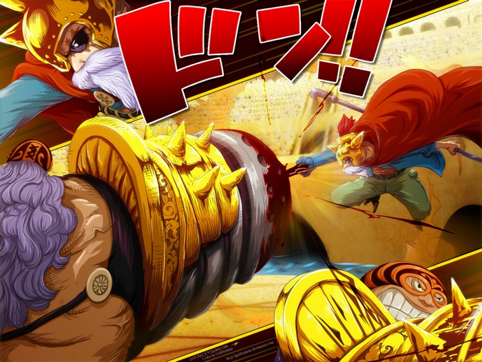 Sabo from One Piece in a battle