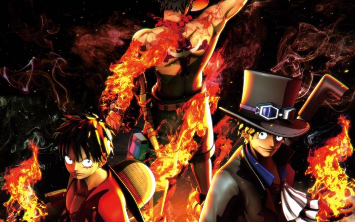 Ace, Luffy, and Sabo from One Piece
