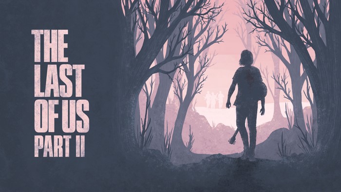 Ellie from The Last of Us Part II in a forest