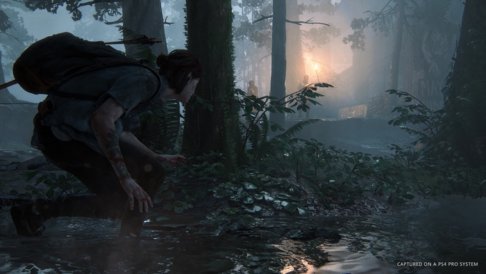 Ellie from The Last of Us in a forest