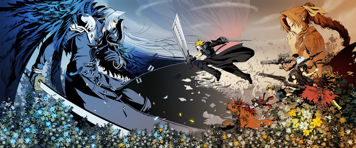 Sephiroth and Cloud from Final Fantasy VII