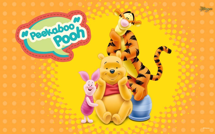 Winnie the Pooh, Piglet, and Tigger from Disney