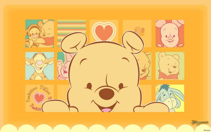 Winnie the Pooh and Friends Collage