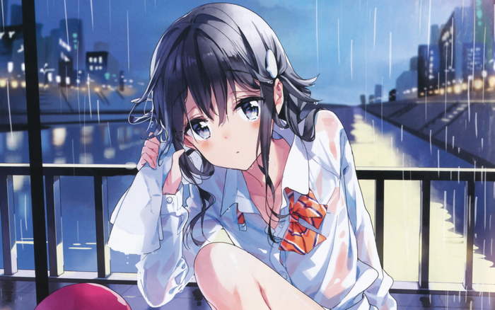 Aki Adagaki in the Rain