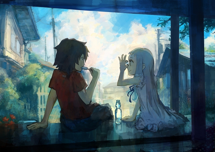 Anaru and Menma from Anohana