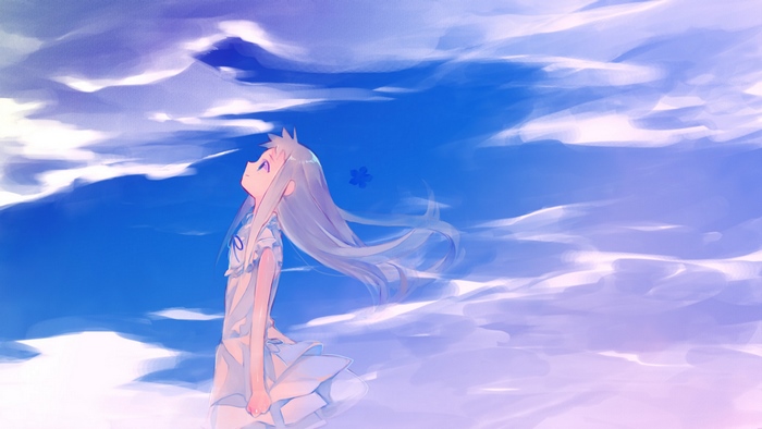 Meiko Honma looking up at the sky