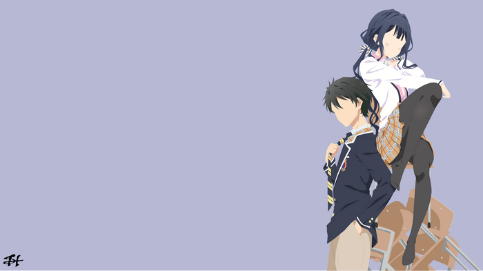 Aki Adagaki and Masamune Makabe from Masamune-kun's Revenge