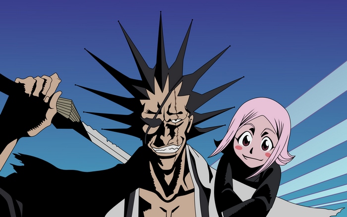 Kenpachi and Yachiru from Bleach