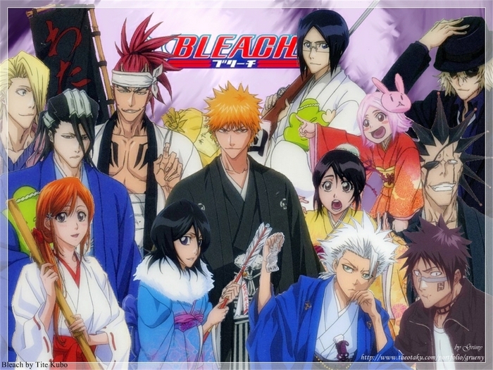 Bleach characters including Yachiru Kusajishi