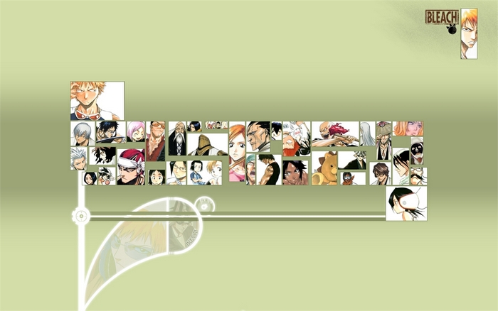 Bleach characters collage