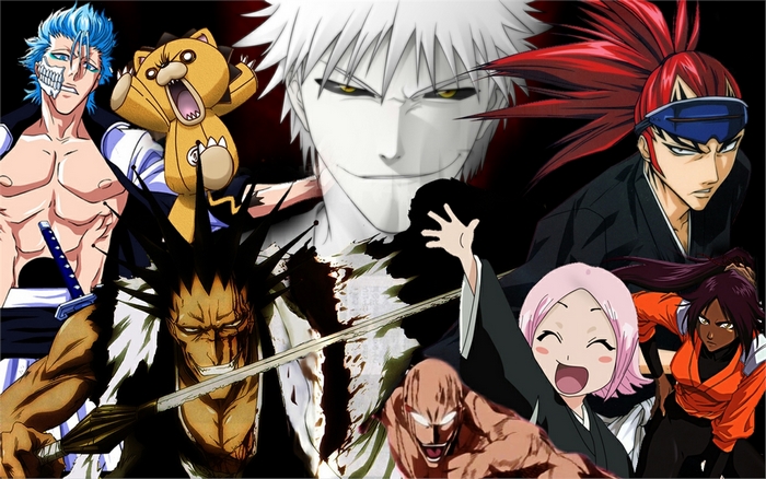 Bleach characters collage