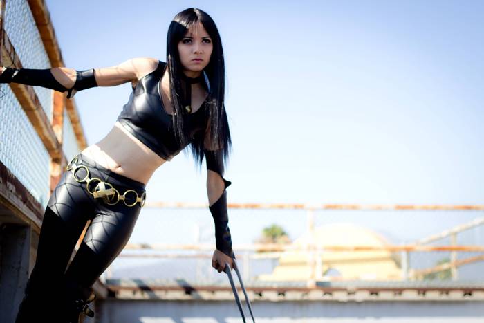 X-23 Cosplayer with Claws