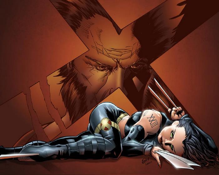 X-23 with Wolverine's shadow