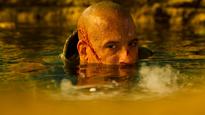 Riddick in water