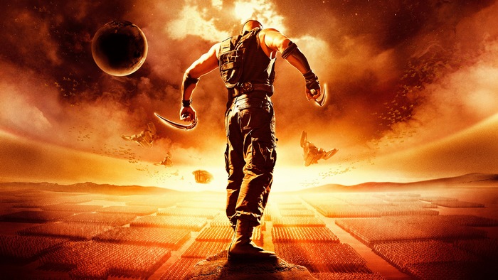 Riddick on a desolate planet