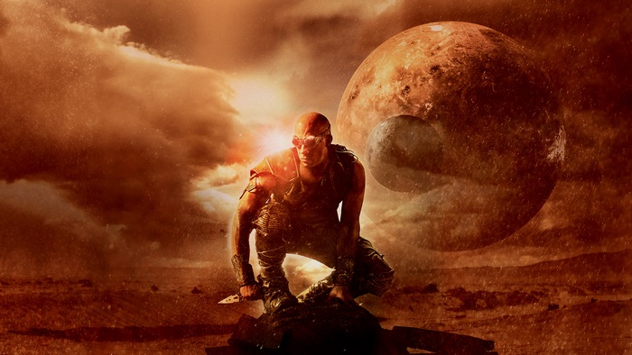 Riddick on an alien planet