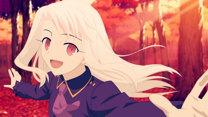 Illyasviel von Einzbern in a forest