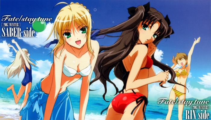 Fate/stay tune Saber and Rin side