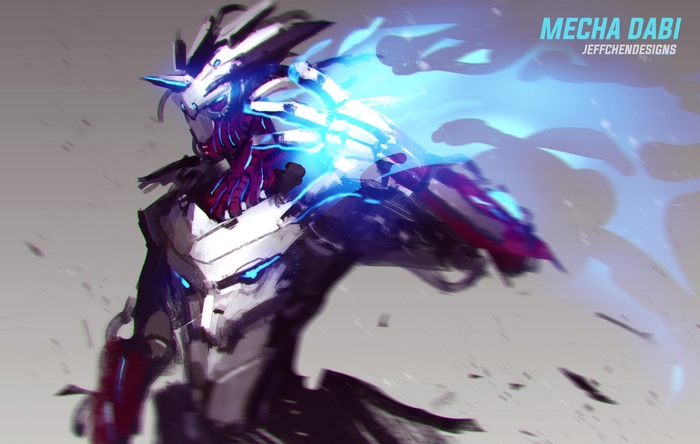 Mecha Dabi from Boku No Hero Academia