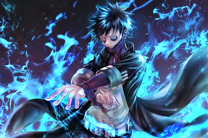 Dabi from Boku No Hero Academia in Intense Pose
