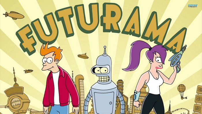Fry, Leela, and Bender from Futurama