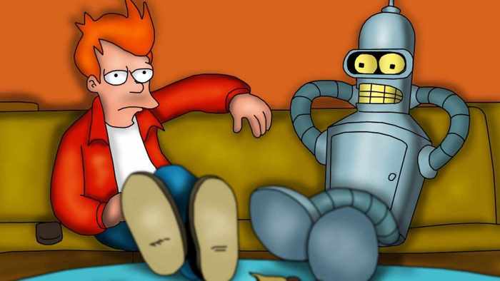 Fry and Bender from Futurama