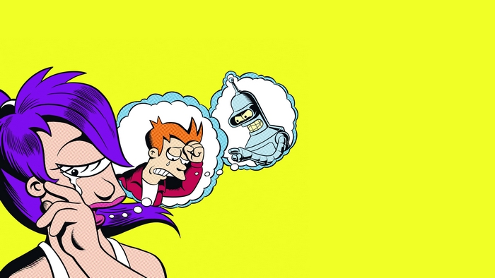 Leela, Fry, and Bender from Futurama