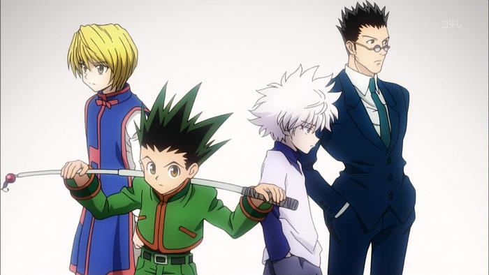 Gon, Killua, Kurapika, and Leorio from Hunter x Hunter