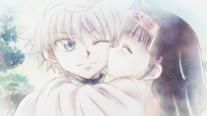 Killua Zoldyck and Nanika from Hunter x Hunter