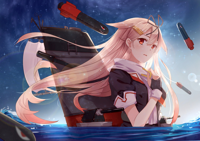 Yuudachi from Kancolle with Torpedoes