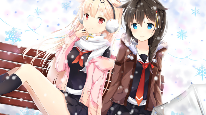 Yuudachi from Kancolle in winter
