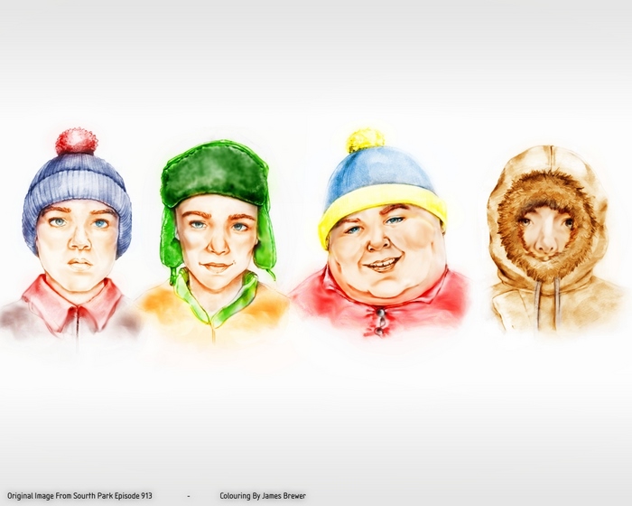 South Park characters by James Brewer
