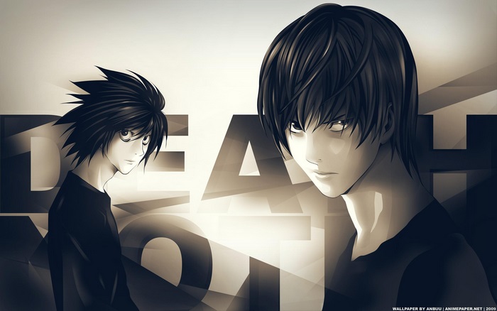 L and Light Yagami from Death Note