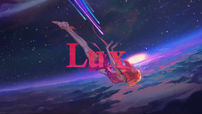 Lux from League of Legends in Space