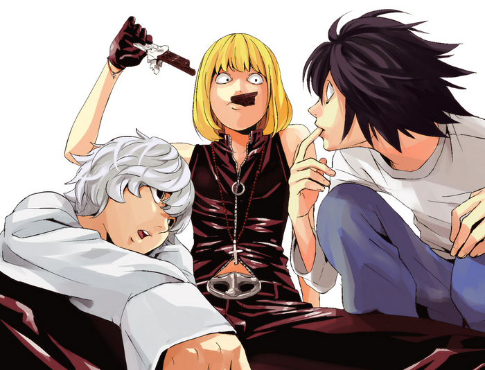 Near, Misa Amane, and L from Death Note