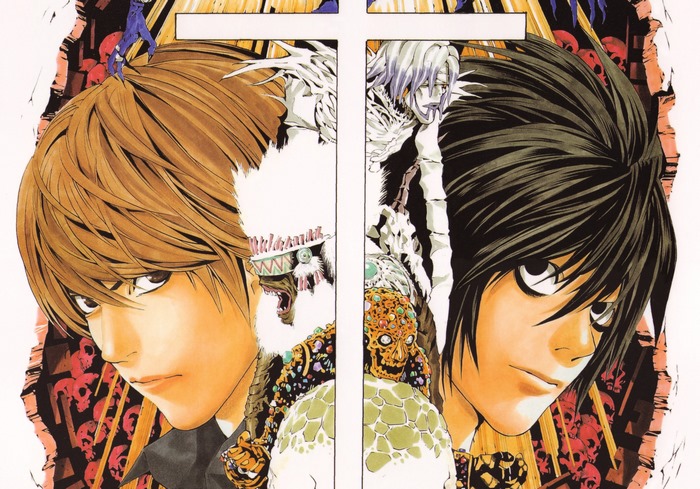 Light Yagami and L from Death Note