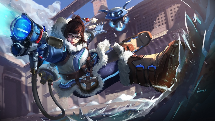 Mei from Overwatch with Snowball